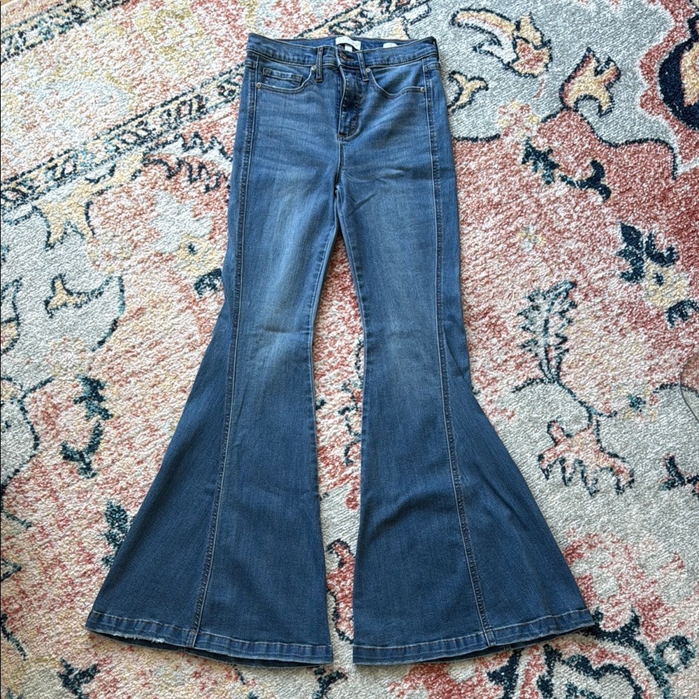 Women's Blue Flared Jeans